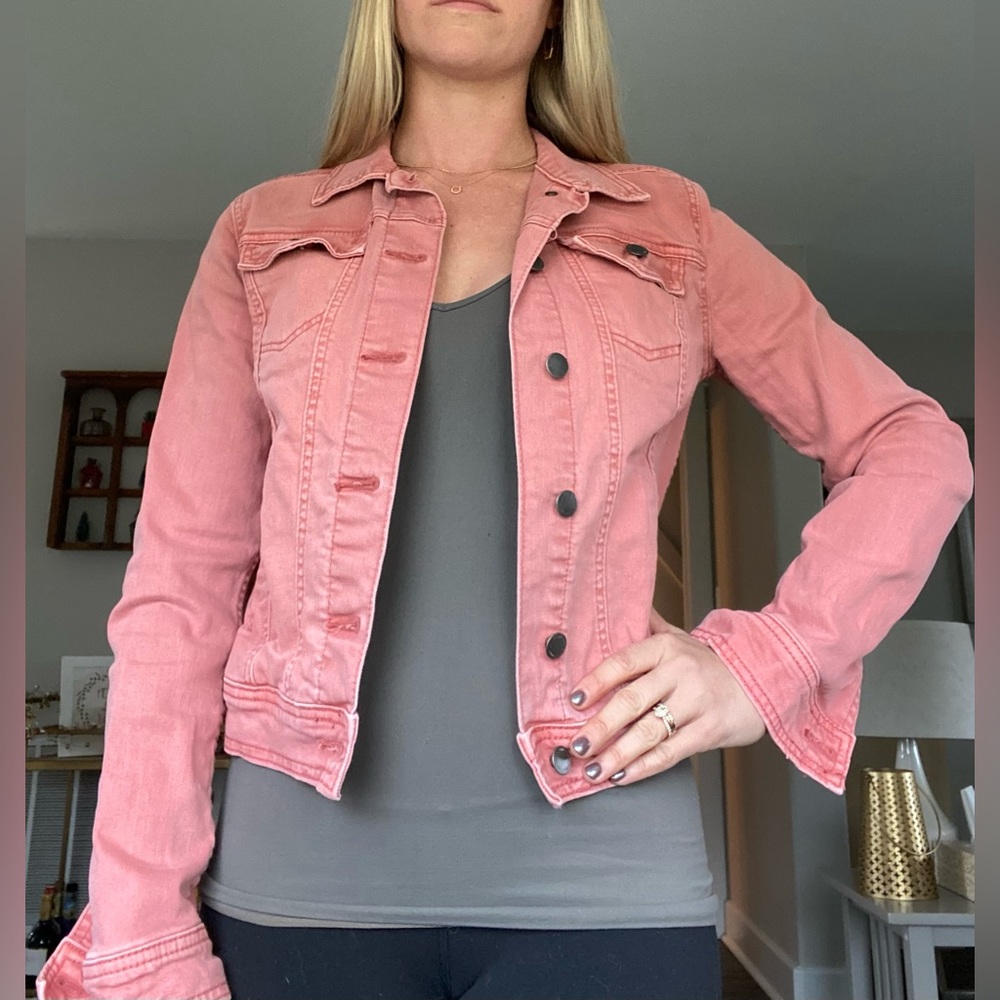 Coral jean jacket